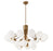 18lt Chandelier, Agb Finish W/ Opal Glass | AMA-3618C-AGB
