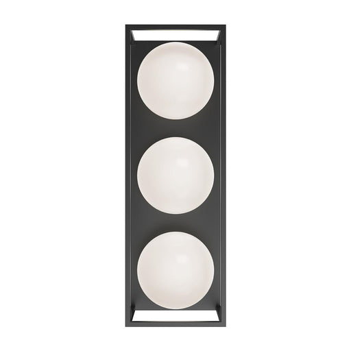 Alora Amelia 19-in Black 3 Lights Exterior Wall Sconce