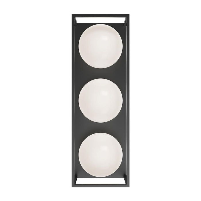 Alora Amelia 19-in Black 3 Lights Exterior Wall Sconce
