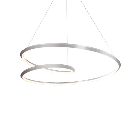 Ampersand 39-in Brushed Nickel Led Pendant | PD22339-BN-UNV-010