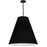 Dainolite 1 Light Anaya Large Pendant,  MB w/ BK Shade