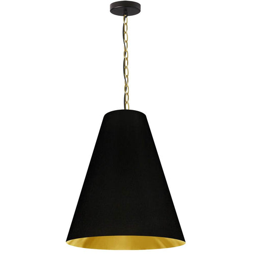 1lt Anaya Medium Pendant, Agb W/ Bk/gld Shade | ANA-M-AGB-698