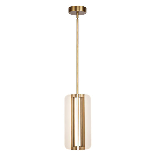 Alora Anders 7-in Vintage Brass LED Pendant
