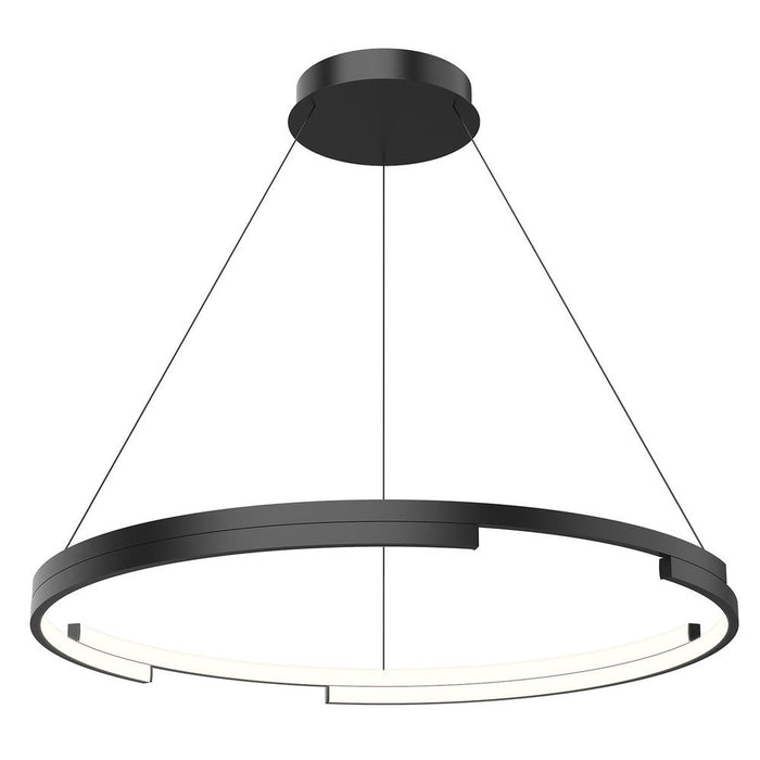 Anello Minor 32-in Black Led Pendant | PD52732-BK