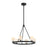 Crystorama Aragon 6 Light Matte Black Chandelier