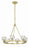 Crystorama Aragon 6 Light LED Soft Brass Chandelier