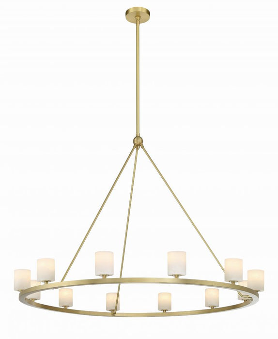 Crystorama Aragon 12 Light Soft Brass Chandelier