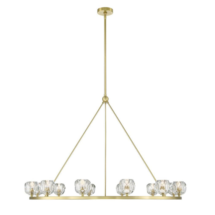 Crystorama Aragon 12 Light Soft Brass Chandelier