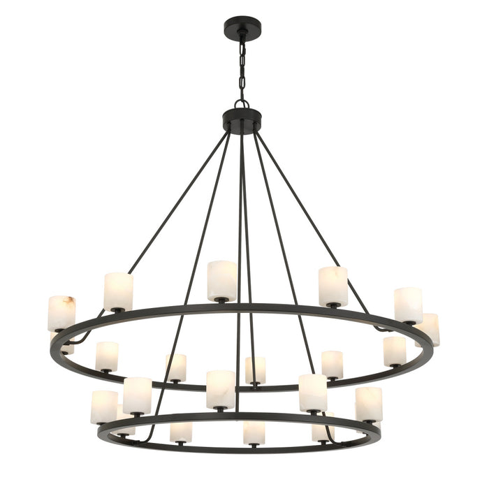Aragon 46.75'' Led Matte Black Chandelier | ARA-10268-MK-ST