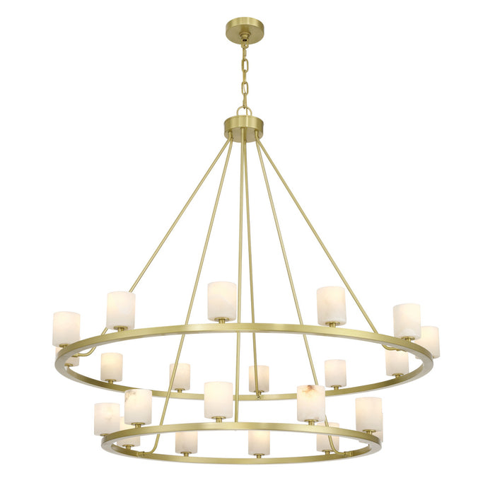 Aragon 46.75'' Led Soft Brass Chandelier | ARA-10268-SB-ST