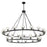 Crystorama Aragon 30 Light Matte Black Chandelier