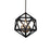  3 Light  Incandescent Chandelier, Blk/ab | ARC-143C-AB