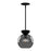 Arcadia 8-in Black/smoked 1 Light Pendant | PD59708-BK/SM