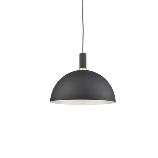 Archibald 16-in Black With Gold Detail 1 Light Pendant | 492316-BK/GD