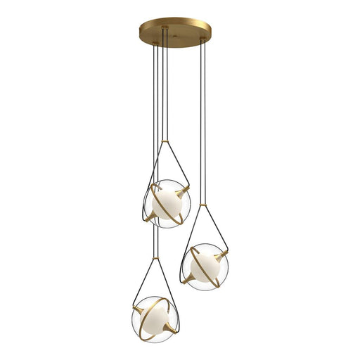 Kuzco Lighting Inc Aries 18-in Brushed Gold LED Chandeliers