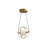 Aries 8-in Brushed Gold Led Pendant | PD76708-BG-UNV