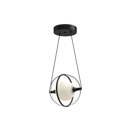 Aries 8-in Black Led Pendant | PD76708-BK-UNV
