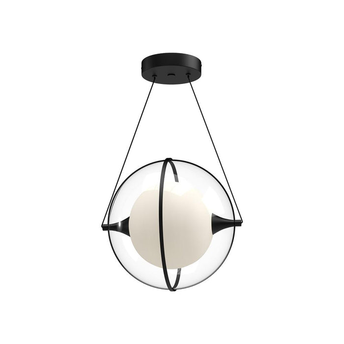Aries 12-in Black Led Pendant | PD76712-BK