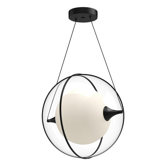 Aries 16-in Black Led Pendant | PD76716-BK