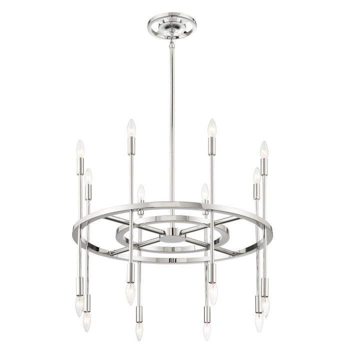Aries 16 Light Polished Nickel Chandelier | ARS-B4016-PN