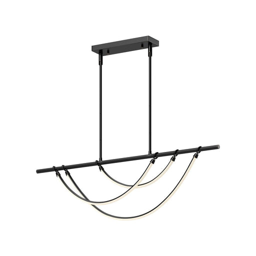 Alora Aryas 48-in Urban Bronze LED Linear Pendant