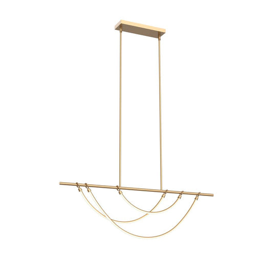 Aryas 48-in Vintage Brass Led Linear Pendant | LP317448VB-UNV