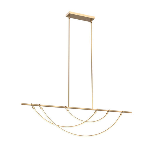 Aryas 60-in Vintage Brass Led Linear Pendant | LP317460VB-UNV-010