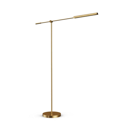 Alora Astrid 55-in Metal Shade/Vintage Brass LED Floor Lamp