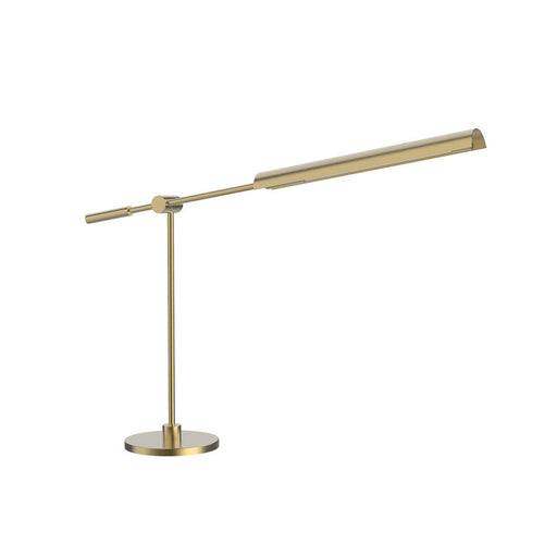 Alora COAST PORTable 1 Light Table Lamp, VINTAGE BRASS W/ NATURAL LINEN