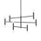  12 Light  Incandescent Chandelier, Matte Black Finish | AVA-3012C-MB