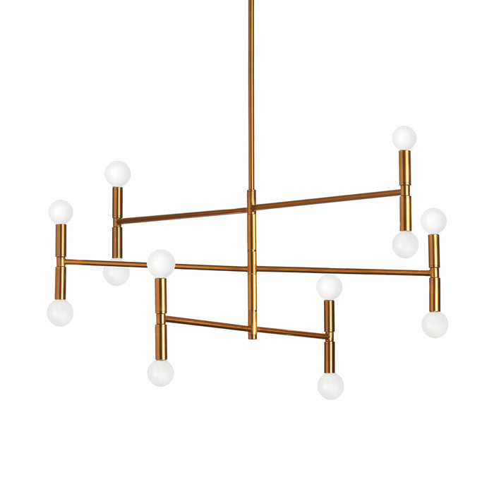  12 Light  Chandelier, Vintage Bronze Finish | AVA-3012C-VB