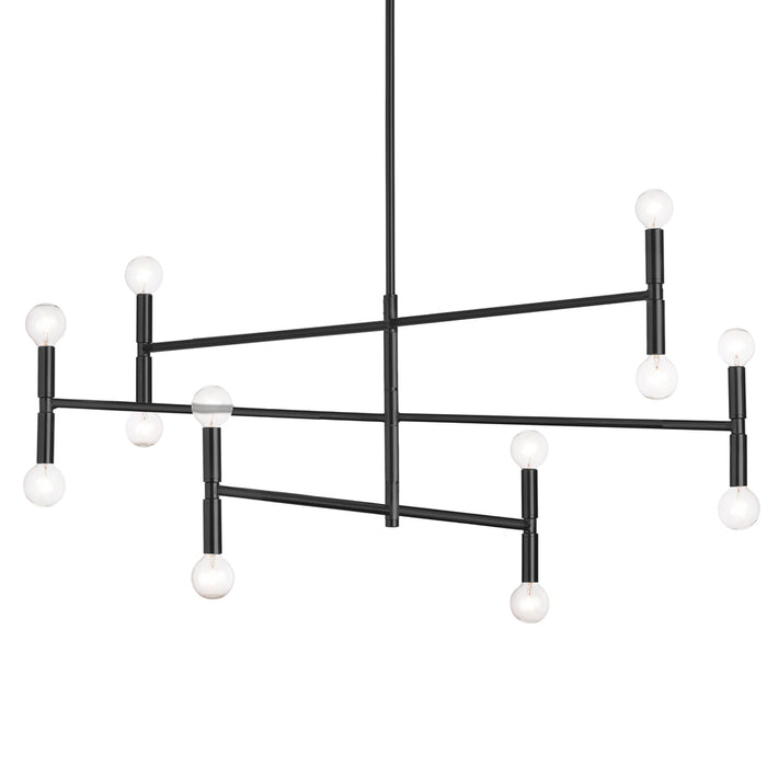  12 Light  Incandescent Chandelier, Mb | AVA-4012C-MB