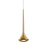 Kuzco Lighting Inc Bach 5-in Brushed Gold LED Pendant