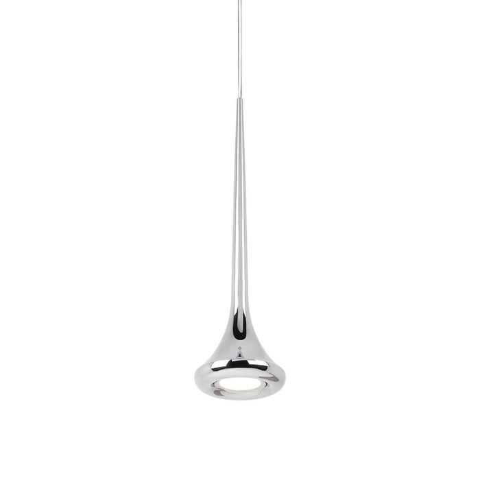 Kuzco Lighting Inc Bach 5-in Chrome LED Pendant