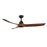 Baylor 60-in Matte Black/dark Walnut Led Ceiling Fan | CF77860-MB/DW