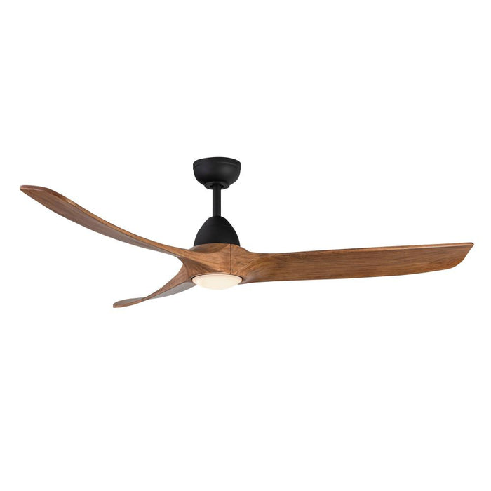 Baylor 60-in Matte Black/natural Wood Led Ceiling Fan | CF97860-MB/NW