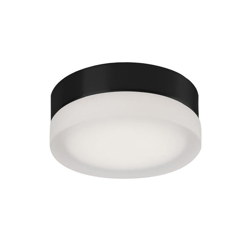 Kuzco Lighting Inc Bedford 6-in Black/Frosted LED Flush Mount