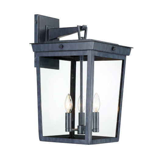 Crystorama Belmont 3 Light Graphite Outdoor Sconce