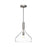 Alora Belleview 12-in Brushed Nickel/Clear Glass 1 Light Pendant