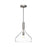 Belleview 12-in Brushed Nickel/clear Glass 1 Light Pendant | PD532312BNCL
