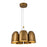 Bell 20-in Vintage Brass Led Chandelier | CH21120-VB-UNV