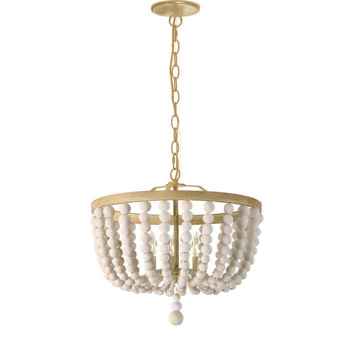  3 Light  Beaded Pendant, Vw | BGT-163P-VW