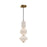 Bijou 8-in Aged Gold/opal Matte Glass Led Pendant | PD530341AGOP
