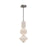 Alora Bijou 8-in Brushed Nickel/Opal Matte Glass LED Pendant