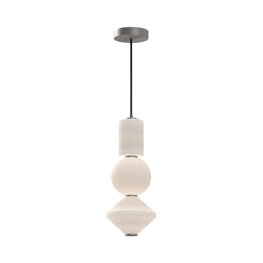 Bijou 8-in Brushed Nickel/opal Matte Glass Led Pendant | PD530341BNOP