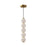 Bijou 5-in Aged Gold/opal Matte Glass Led Pendant | PD531515AGOP