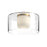 Birch 12-in Brushed Gold/clear Led Flush Mount | FM53512-BG/CL