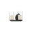 Kuzco Lighting Inc Birch 11-in Black/Clear LED Vanity