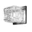 1lt Wall Sconce, Pc W/ Clr Ribbed Glass | BKY-51W-PC-CLR