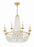 Crystorama Bella 8 Light Antique Gold Chandelier